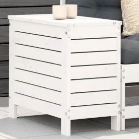 Taburete de jardín madera maciza de pino blanco 62x31,5x52 cm by vidaXL, Modular outdoor sofas - Ref: Foro24-844889, Price: 6...