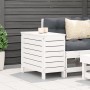 Taburete de jardín madera maciza de pino blanco 62x31,5x52 cm de vidaXL, Sofás modulares de exterior - Ref: Foro24-844889, Pr...
