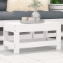 Taburete de jardín madera maciza de pino blanco 62x30x32 cm de vidaXL, Sofás modulares de exterior - Ref: Foro24-844894, Prec...