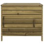 Taburete de jardín madera de pino impregnada 62x63,5x53,5 cm de vidaXL, Sofás modulares de exterior - Ref: Foro24-844907, Pre...