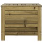 Taburete de jardín madera de pino impregnada 62x63,5x53,5 cm de vidaXL, Sofás modulares de exterior - Ref: Foro24-844907, Pre...