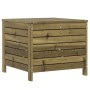 Taburete de jardín madera de pino impregnada 62x63,5x53,5 cm de vidaXL, Sofás modulares de exterior - Ref: Foro24-844907, Pre...