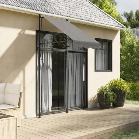 Toldo retráctil de tela y acero gris antracita 100x150 cm by vidaXL, Awnings - Ref: Foro24-368736, Price: 70,53 €, Discount: %
