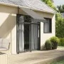Toldo retráctil de tela y acero gris antracita 100x150 cm de vidaXL, Toldos - Ref: Foro24-368736, Precio: 70,53 €, Descuento: %