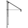 Toldo retráctil de tela y acero gris antracita 100x150 cm de vidaXL, Toldos - Ref: Foro24-368736, Precio: 70,53 €, Descuento: %