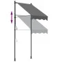 Toldo retráctil de tela y acero gris antracita 100x150 cm de vidaXL, Toldos - Ref: Foro24-368736, Precio: 70,53 €, Descuento: %