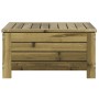 Taburete de jardín con cojín madera de pino impregnada de vidaXL, Sofás modulares de exterior - Ref: Foro24-844930, Precio: 1...