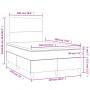 Cama box spring colchón y LED terciopelo azul oscuro 120x190 cm de vidaXL, Camas y somieres - Ref: Foro24-3270303, Precio: 42...