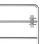 Cancela de 5 barras para campo acero plateado (150-400)x90 cm de vidaXL, Puertas de jardín - Ref: Foro24-145987, Precio: 264,...