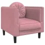 Sessel mit rosa Samtkissen von vidaXL, Sofas - Ref: Foro24-372625, Preis: 188,72 €, Rabatt: %