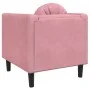 Sessel mit rosa Samtkissen von vidaXL, Sofas - Ref: Foro24-372625, Preis: 188,72 €, Rabatt: %