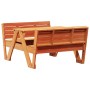 Mesa de pícnic para niños madera pino marrón cera 88x122x58 cm de vidaXL, Mesas de jardín - Ref: Foro24-844657, Precio: 142,2...