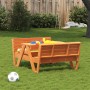 Mesa de pícnic para niños madera pino marrón cera 88x122x58 cm de vidaXL, Mesas de jardín - Ref: Foro24-844657, Precio: 142,2...