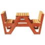 Mesa de pícnic para niños madera pino marrón cera 88x122x58 cm de vidaXL, Mesas de jardín - Ref: Foro24-844657, Precio: 142,2...