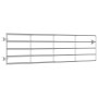 Cancela de 5 barras para campo acero plateado (115-300)x90 cm de vidaXL, Puertas de jardín - Ref: Foro24-145986, Precio: 190,...