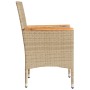Sillones de jardín con cojines 2 uds ratán sintético beige de vidaXL, Sillas de jardín - Ref: Foro24-368121, Precio: 147,97 €...