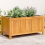 Jardinera con forro madera maciza de acacia 80x42x40 cm de vidaXL, Maceteros y jardineras - Ref: Foro24-366435, Precio: 92,52...