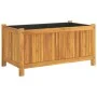 Jardinera con forro madera maciza de acacia 80x42x40 cm de vidaXL, Maceteros y jardineras - Ref: Foro24-366435, Precio: 79,93...