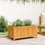 Jardinera con forro madera maciza de acacia 80x42x40 cm de vidaXL, Maceteros y jardineras - Ref: Foro24-366435, Precio: 79,93...