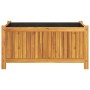 Jardinera con forro madera maciza de acacia 80x42x40 cm de vidaXL, Maceteros y jardineras - Ref: Foro24-366435, Precio: 92,52...