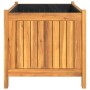 Jardinera con forro madera maciza de acacia 80x42x40 cm de vidaXL, Maceteros y jardineras - Ref: Foro24-366435, Precio: 92,52...