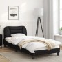 Estructura cama con luces LED cuero sintético negro 90x190 cm de vidaXL, Camas y somieres - Ref: Foro24-3213899, Precio: 171,...