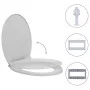 Toilet lid and seat with soft close, light gray oval. by vidaXL, Toilet and bidet seats - Ref: Foro24-145814, Price: 24,53 €,...