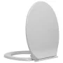 Toilet lid and seat with soft close, light gray oval. by vidaXL, Toilet and bidet seats - Ref: Foro24-145814, Price: 24,53 €,...