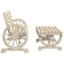 Juego de muebles de jardín 4 piezas madera maciza de abeto de vidaXL, Conjuntos de jardín - Ref: Foro24-3207131, Precio: 407,...