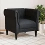 Sillón Chesterfield de tela negro by vidaXL, Sofas - Ref: Foro24-372540, Price: 205,39 €, Discount: %