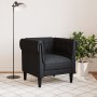 Sillón Chesterfield de tela negro de vidaXL, Sofás - Ref: Foro24-372540, Precio: 208,92 €, Descuento: %