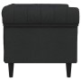 Sillón Chesterfield de tela negro de vidaXL, Sofás - Ref: Foro24-372540, Precio: 208,92 €, Descuento: %