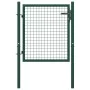Puerta de valla de acero verde 100x75 cm de vidaXL, Puertas de jardín - Ref: Foro24-145732, Precio: 118,76 €, Descuento: %