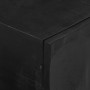 Mueble de TV madera maciza de mango y hierro negro 110x30x40 cm de vidaXL, Taquillas y armarios de almacenamiento - Ref: Foro...