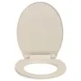 Tapa y asiento de váter cierre suave ovalada color albaricoque de vidaXL, Asientos de inodoros y bidés - Ref: Foro24-145818, ...