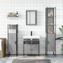 Set de muebles de baño 4 pzas madera contrachapada gris sonoma de vidaXL, Muebles de baño - Ref: Foro24-3214828, Precio: 233,...