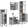 Set de muebles de baño 4 pzas madera contrachapada gris sonoma de vidaXL, Muebles de baño - Ref: Foro24-3214828, Precio: 233,...