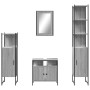 Set de muebles de baño 4 pzas madera contrachapada gris sonoma de vidaXL, Muebles de baño - Ref: Foro24-3214828, Precio: 233,...