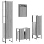 Set de muebles de baño 4 pzas madera contrachapada gris sonoma de vidaXL, Muebles de baño - Ref: Foro24-3214828, Precio: 233,...