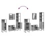 Set de muebles de baño 4 pzas madera contrachapada gris sonoma de vidaXL, Muebles de baño - Ref: Foro24-3214828, Precio: 233,...