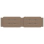 Cabecero de cama acolchado cuero sintético capuchino 200 cm de vidaXL, Cabeceros y pies de cama - Ref: Foro24-374887, Precio:...