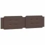 Brown synthetic leather padded bed headboard 200 cm by vidaXL, Headboards and footboards - Ref: Foro24-374885, Price: 49,82 €...
