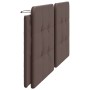Cabecero de cama acolchado cuero sintético marrón 200 cm de vidaXL, Cabeceros y pies de cama - Ref: Foro24-374885, Precio: 51...