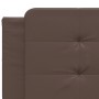 Cabecero de cama acolchado cuero sintético marrón 200 cm de vidaXL, Cabeceros y pies de cama - Ref: Foro24-374885, Precio: 51...