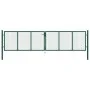 Puerta de malla de jardín de acero verde 400x100 cm de vidaXL, Puertas de jardín - Ref: Foro24-145748, Precio: 377,18 €, Desc...