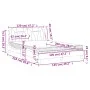 Cama con colchón cuero sintético marrón 120x200 cm de vidaXL, Camas y somieres - Ref: Foro24-3208784, Precio: 360,93 €, Descu...