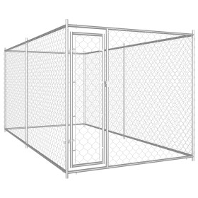 Perrera de exterior 382x192x185 cm de vidaXL, Casetas y cercados para perros - Ref: Foro24-145025, Precio: 310,20 €, Descuent...