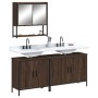 Set de muebles baño 3 pzas madera contrachapada roble marrón de vidaXL, Muebles de baño - Ref: Foro24-3214674, Precio: 165,98...