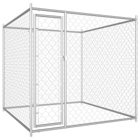 Perrera de exterior 193x193x185 cm de vidaXL, Casetas y cercados para perros - Ref: Foro24-145027, Precio: 241,69 €, Descuent...