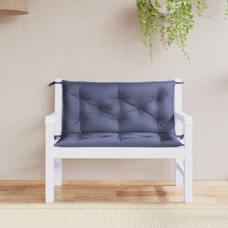 Cojines banco jardín 2 uds tela Oxford azul marino 100x50x7 cm de vidaXL, Cojines para sillas y sofás - Ref: Foro24-379043, P...